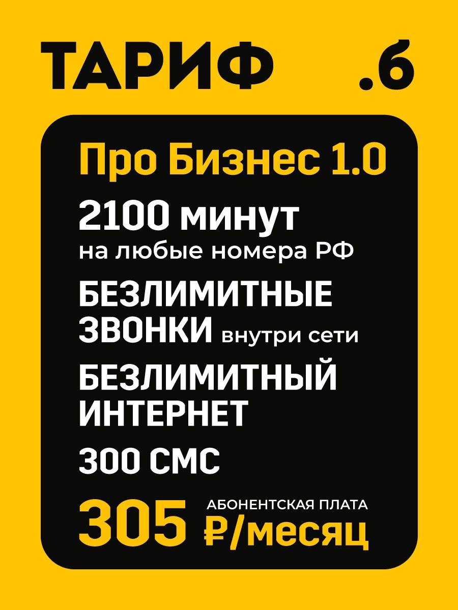 Тарифный план Про Бизнес 1.0 (Билайн)