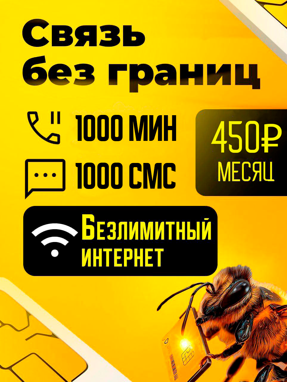 Тарифный план Связь без границ 450 (Билайн)